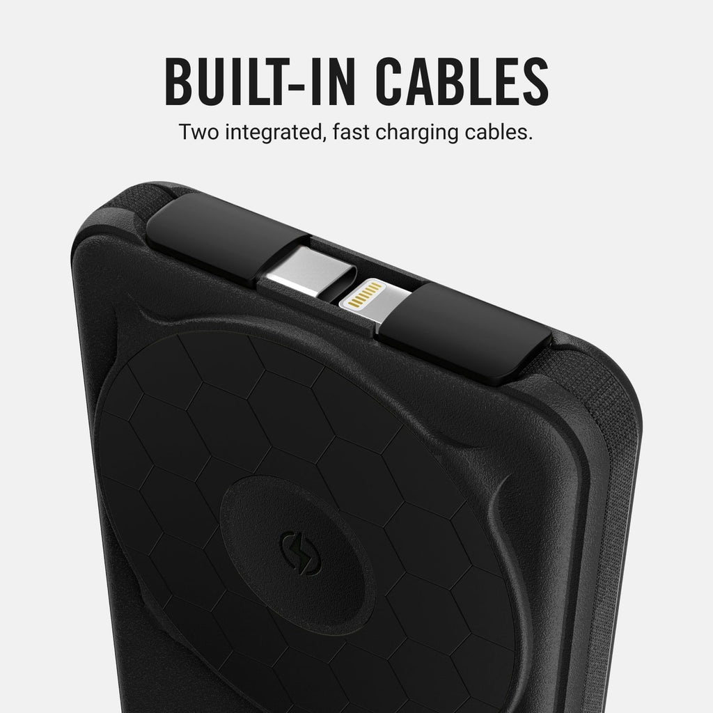 Everyday Charging Kit - iPhone 16 Pro - Midnight Black Leather