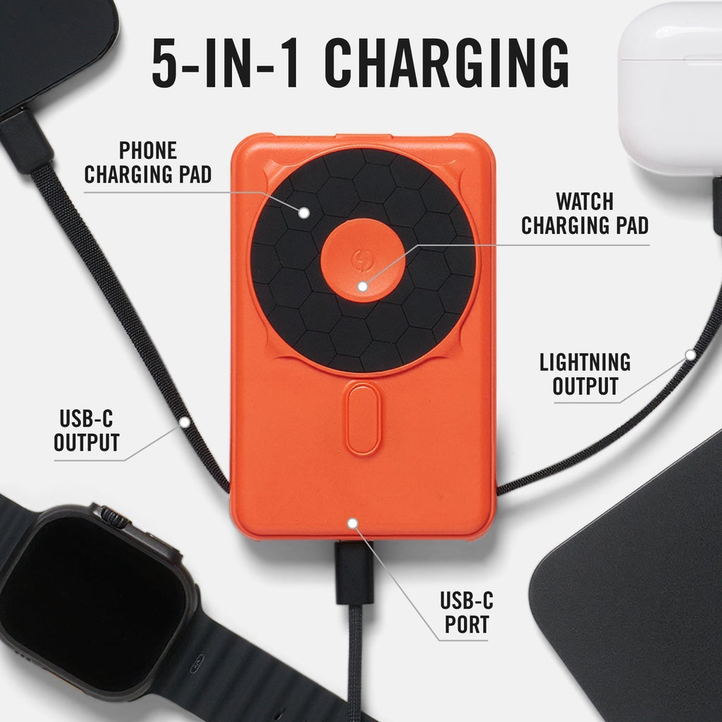 Magnetic Power Bank - Basecamp Orange