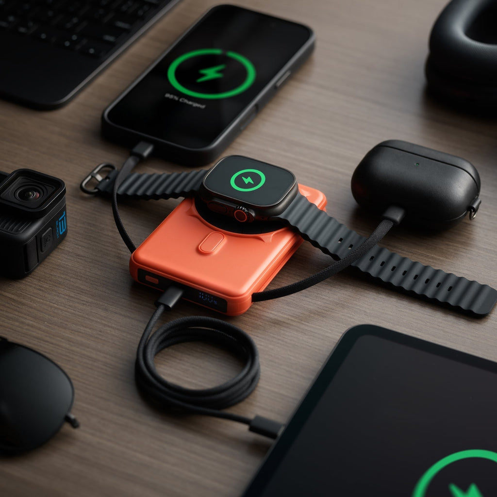 Magnetic Power Bank - Basecamp Orange