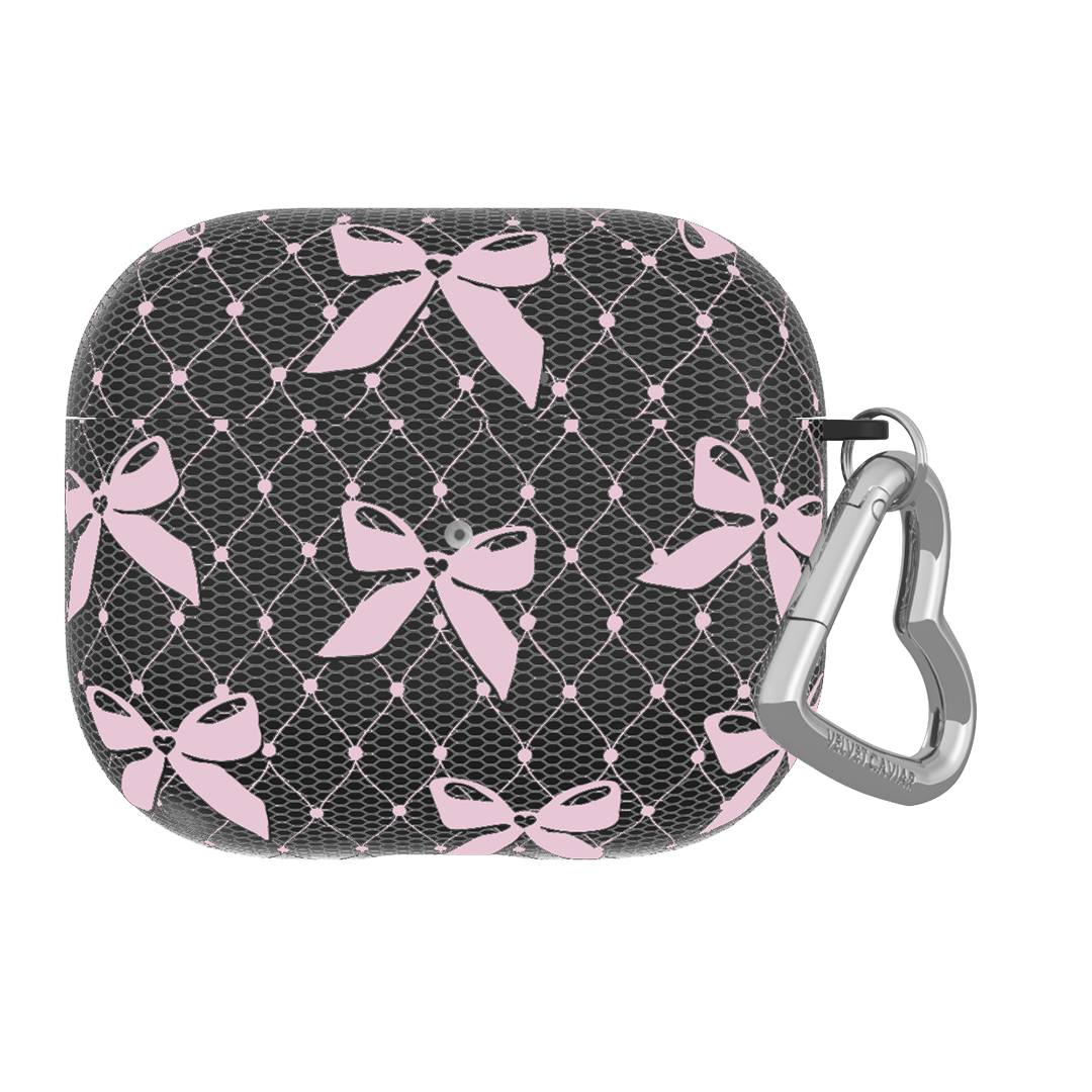 Lacy Pink Bows AirPod Case