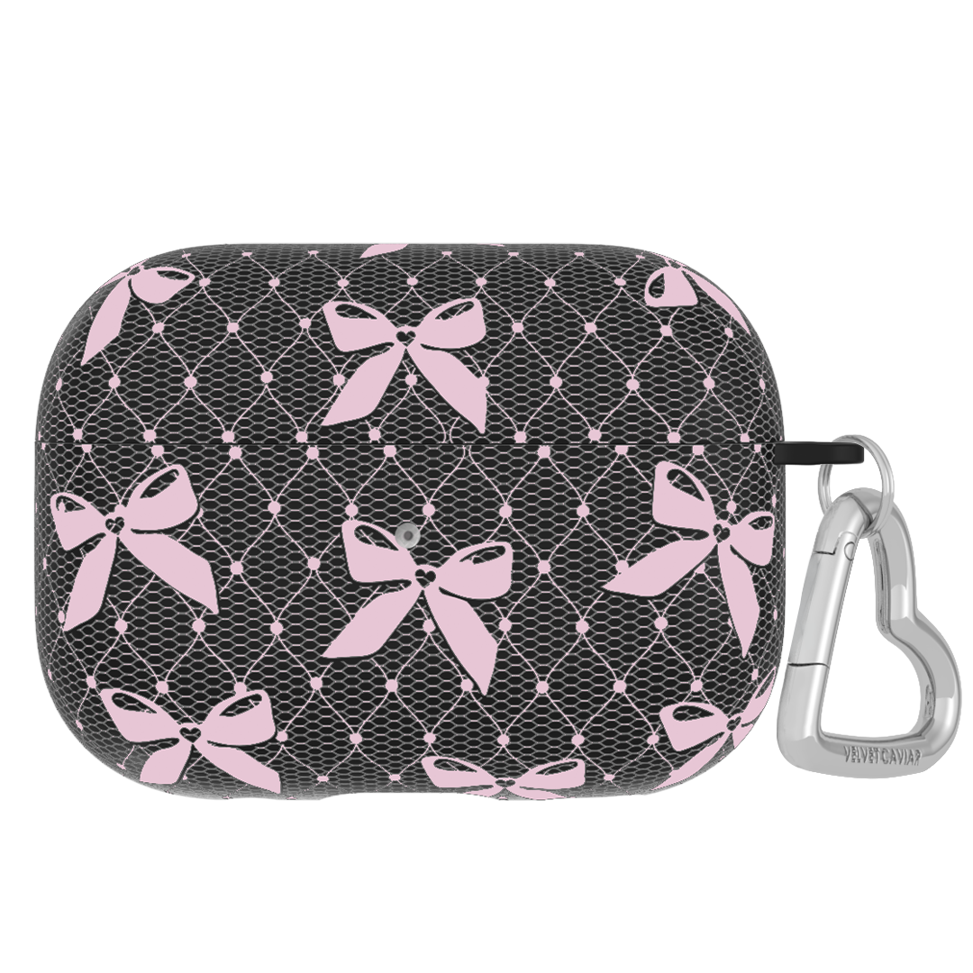 Lacy Pink Bows AirPod Case