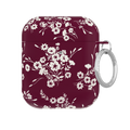 French Burgundy Floral AirPod Case