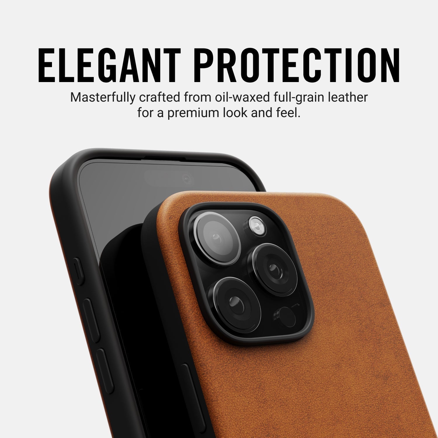 Everyday Phone Case - iPhone 16 Plus - Tobacco Brown Leather