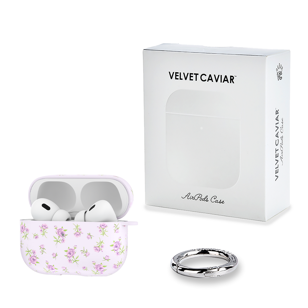 Dainty Lilac Floral AirPod Case