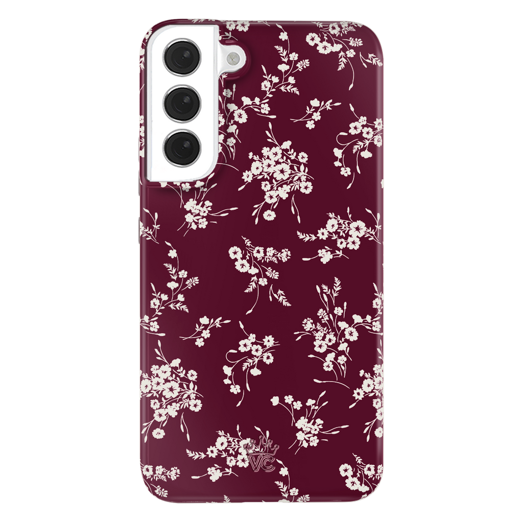 French Burgundy Floral Samsung Case