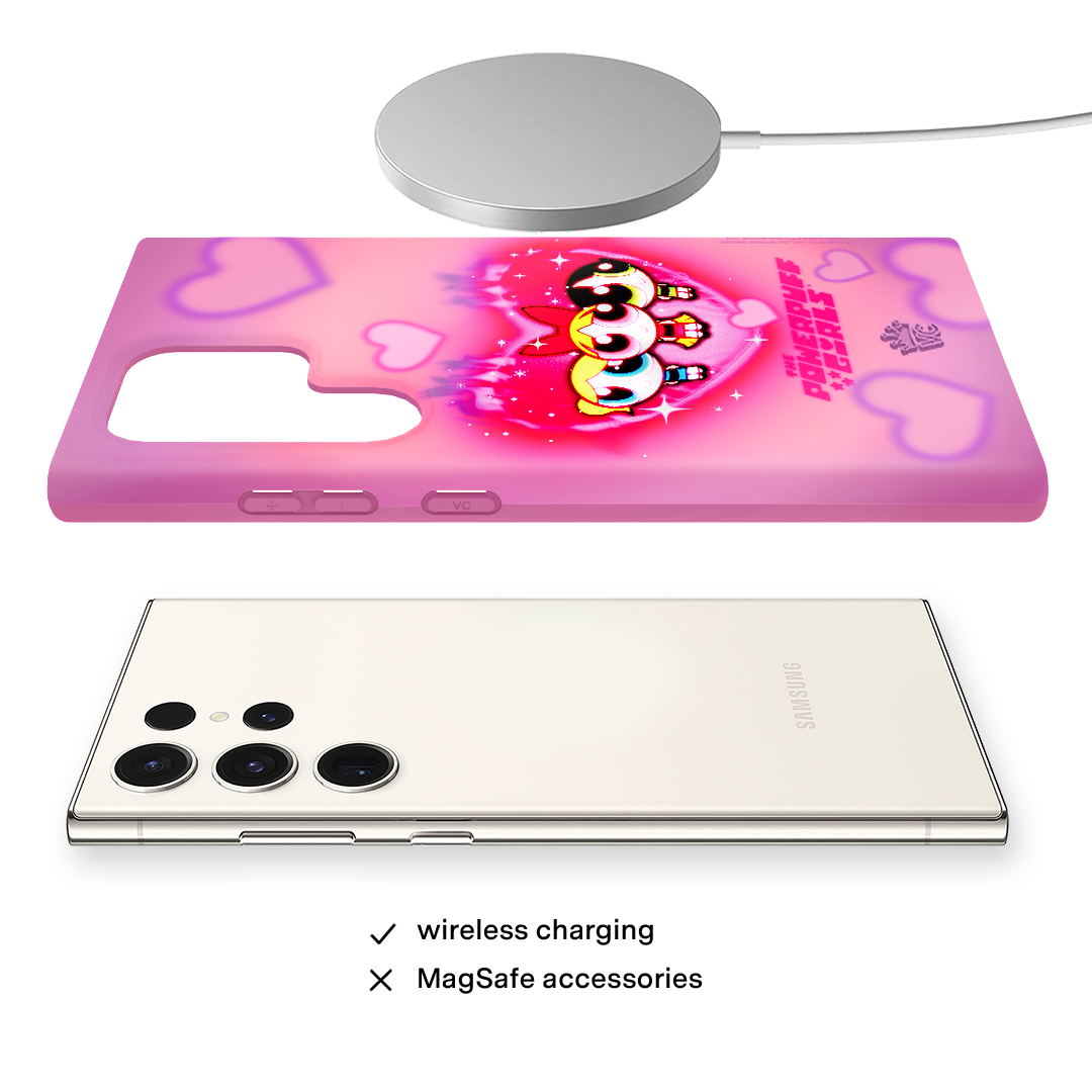 The Powerpuff Girls Airbrush Hearts Samsung Case